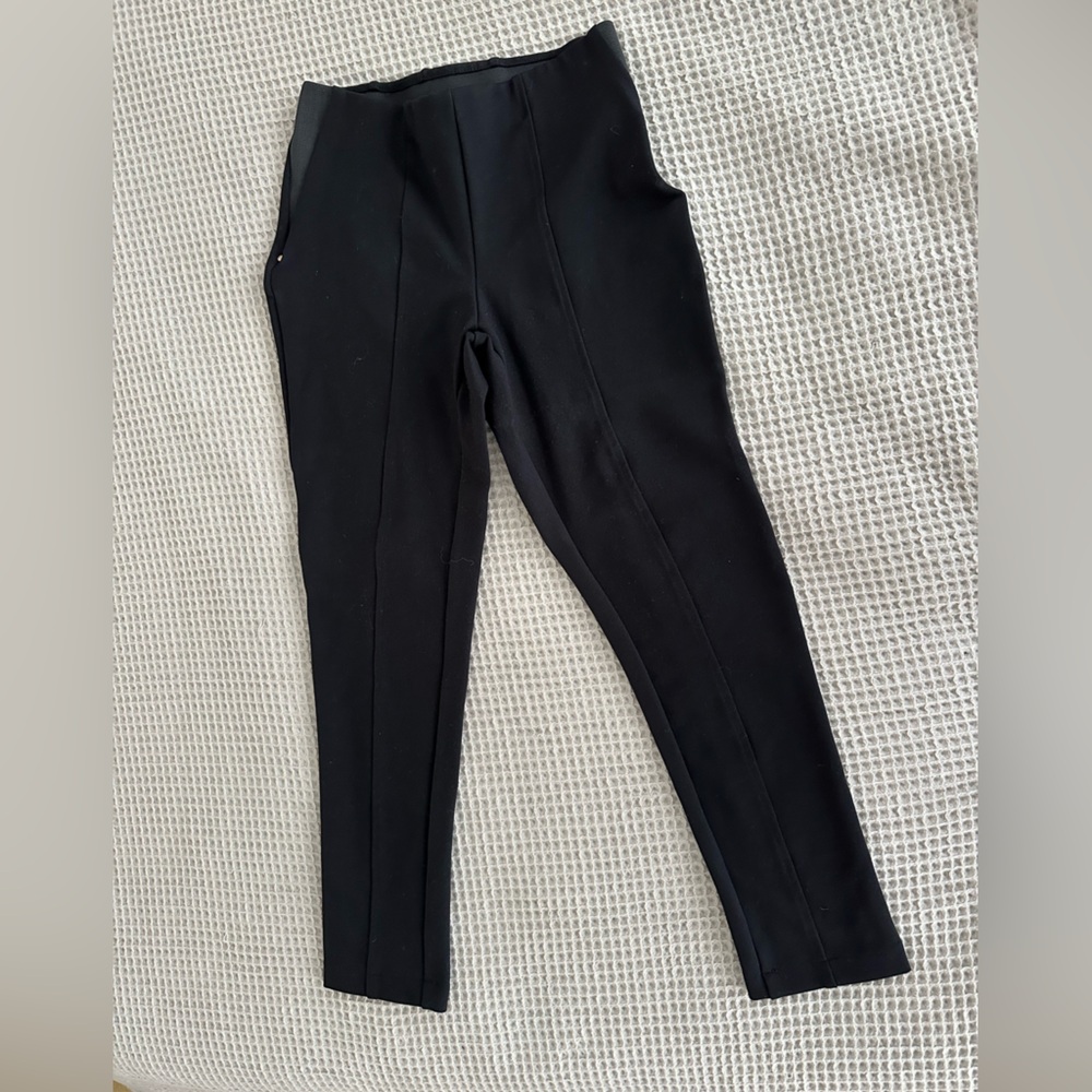 Jones New York Black Ponte High-Waist Pants